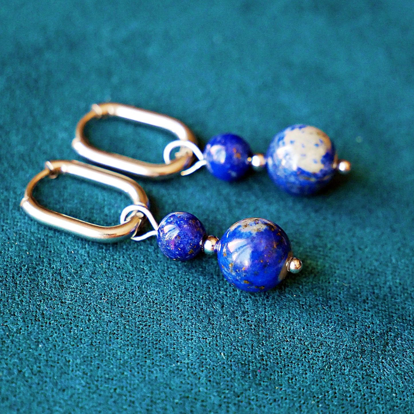 ✦ LUNA ✦ créoles Lapis Lazuli