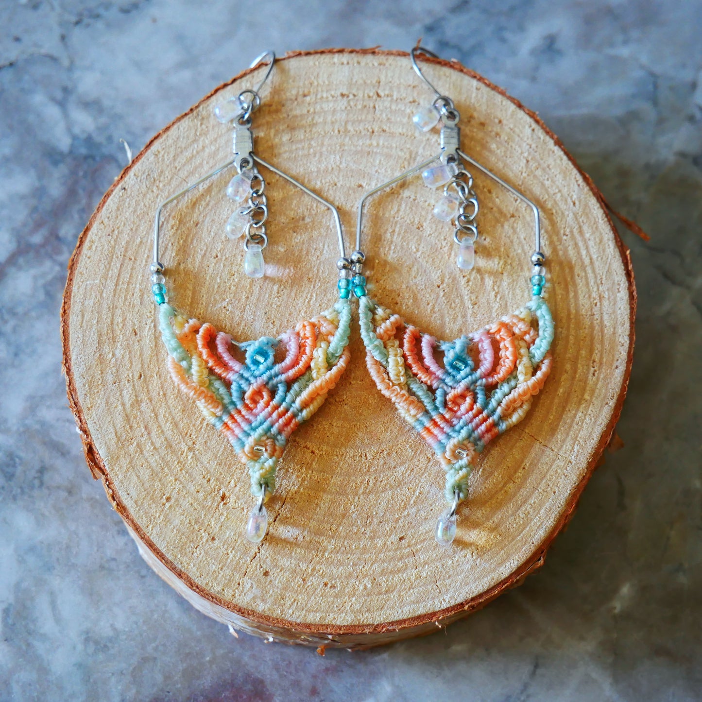 RAINBOW BRAID earrings