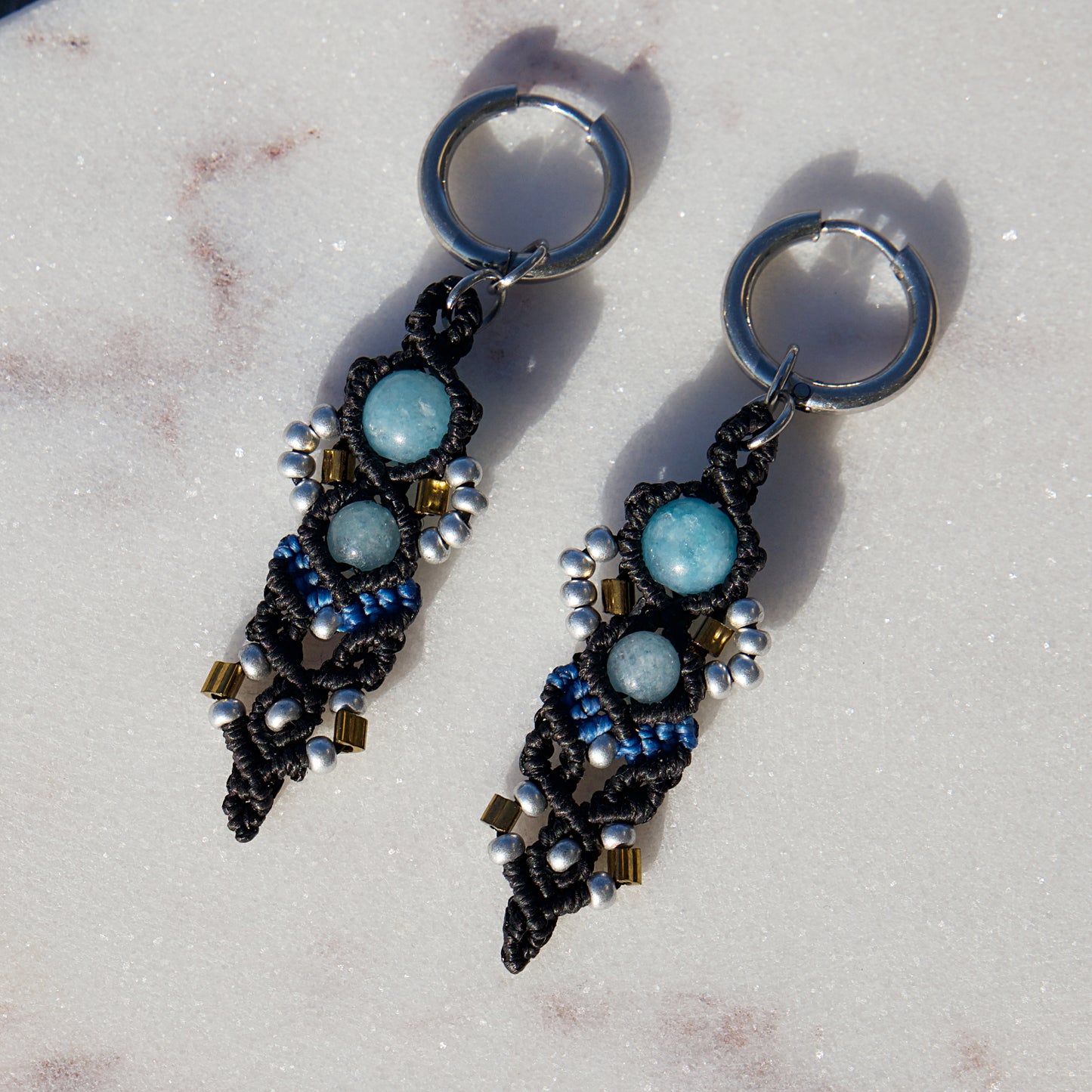 ✦ HÉRA ✦ Noir & Calcédoine bleue