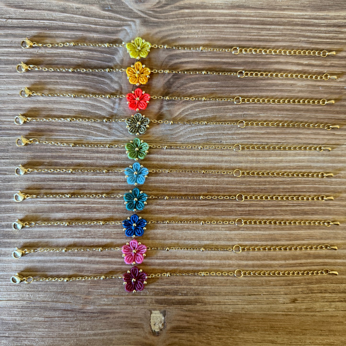 ⟡ SOFT BLOSSOM ⟡ bracelet Bleu électrique