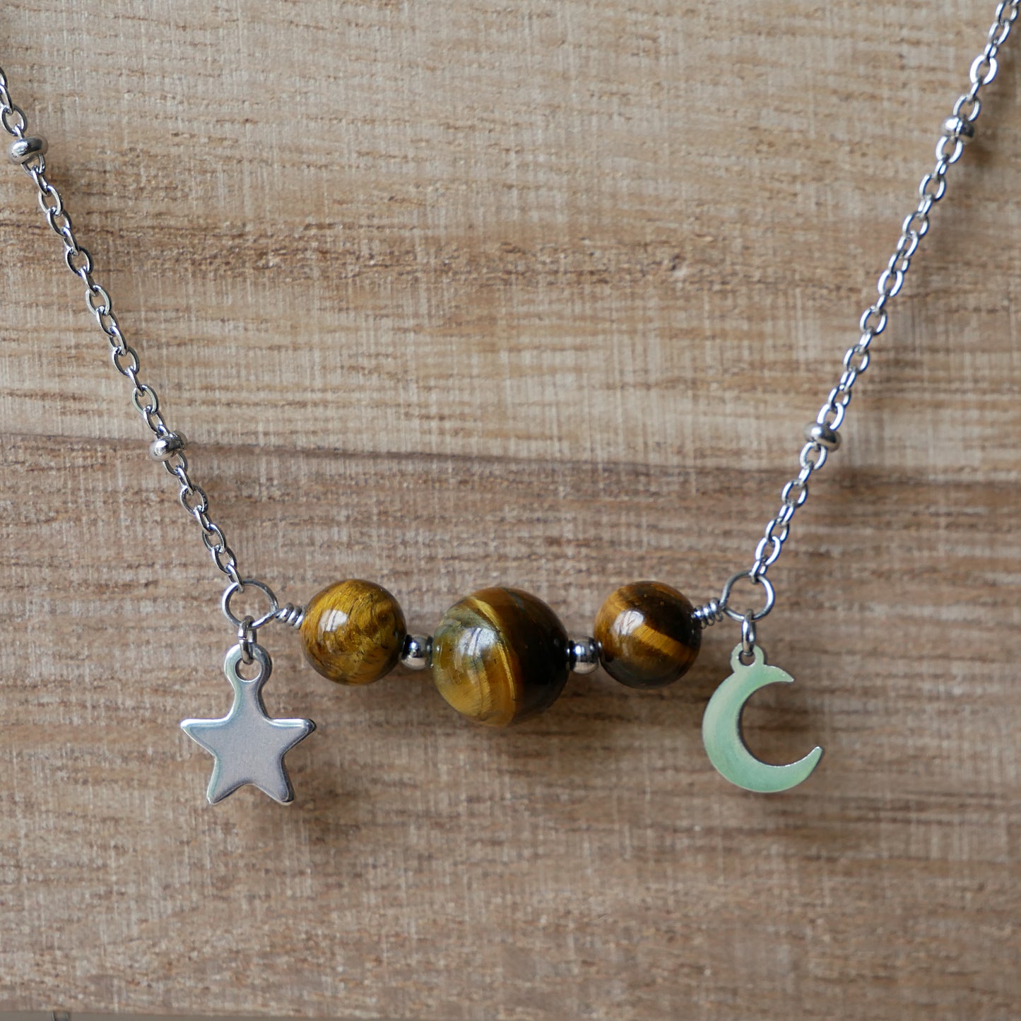 ✦ LUNA ✦ collier Oeil de Tigre