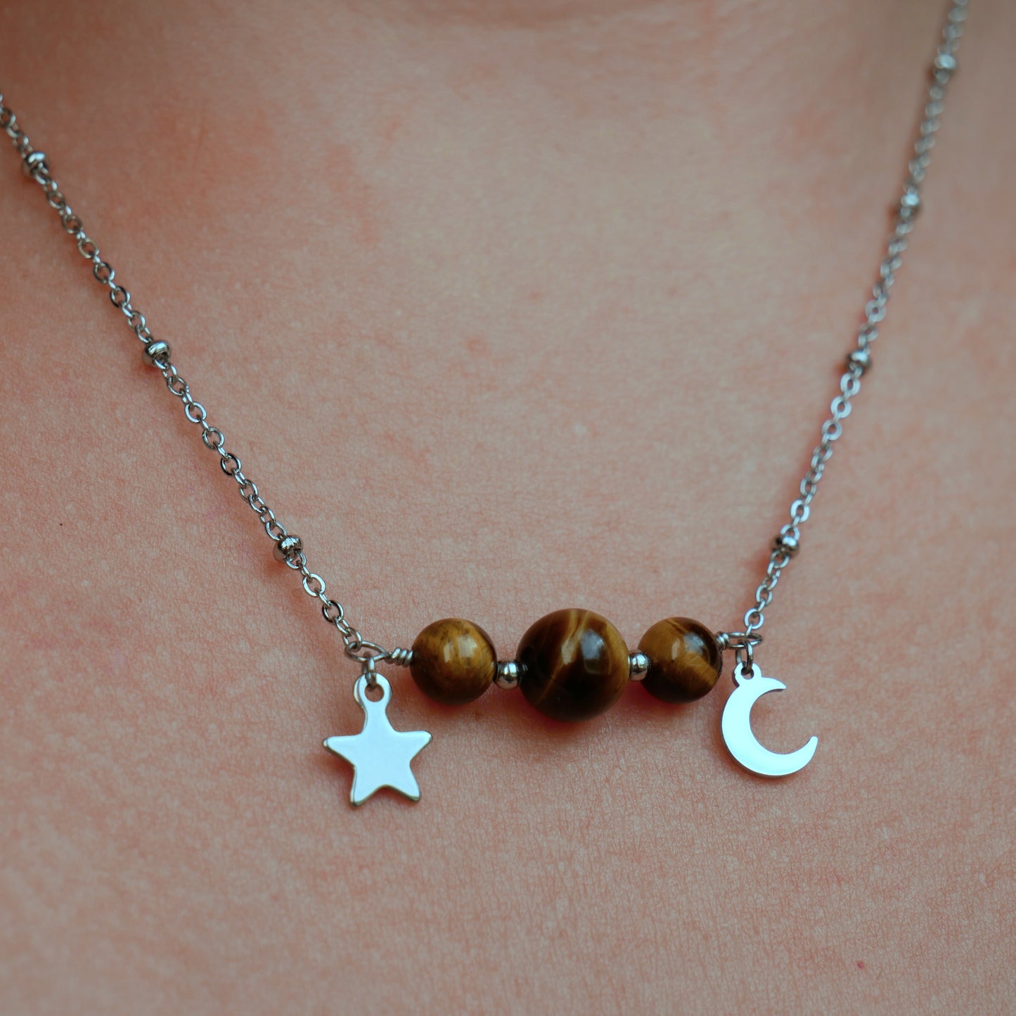 ✦ LUNA ✦ collier Oeil de Tigre
