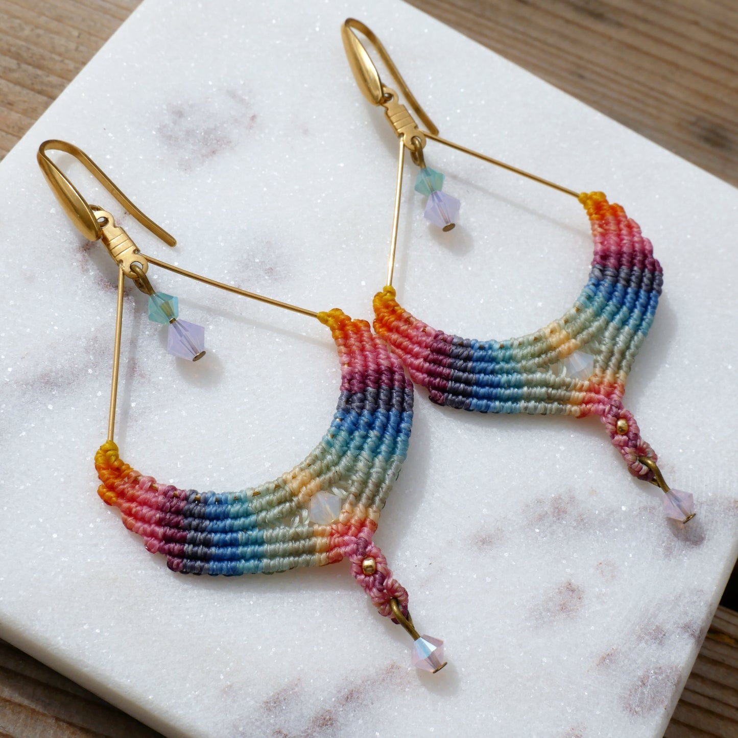 ARC-EN-CIEL boucles d'oreilles