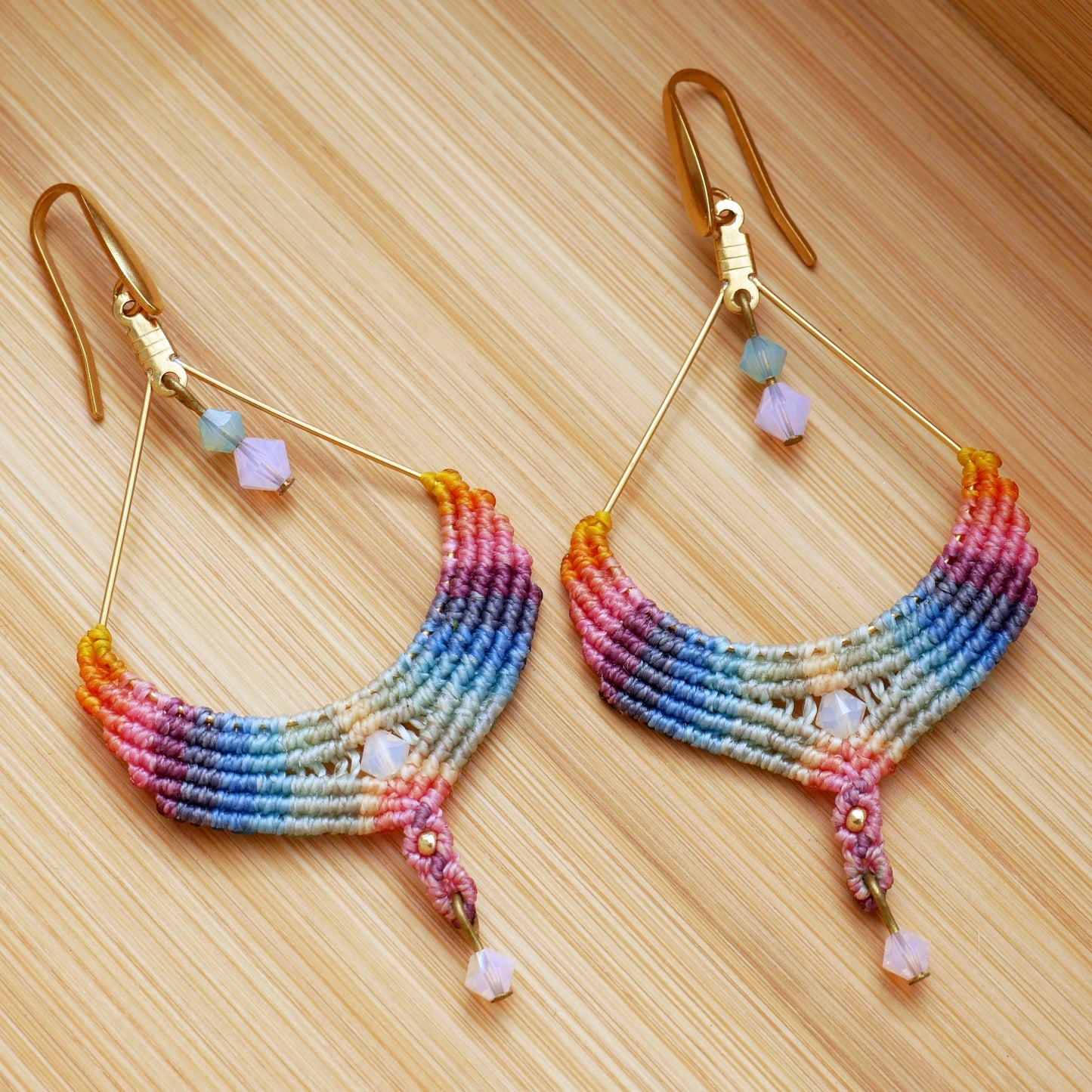 ARC-EN-CIEL boucles d'oreilles