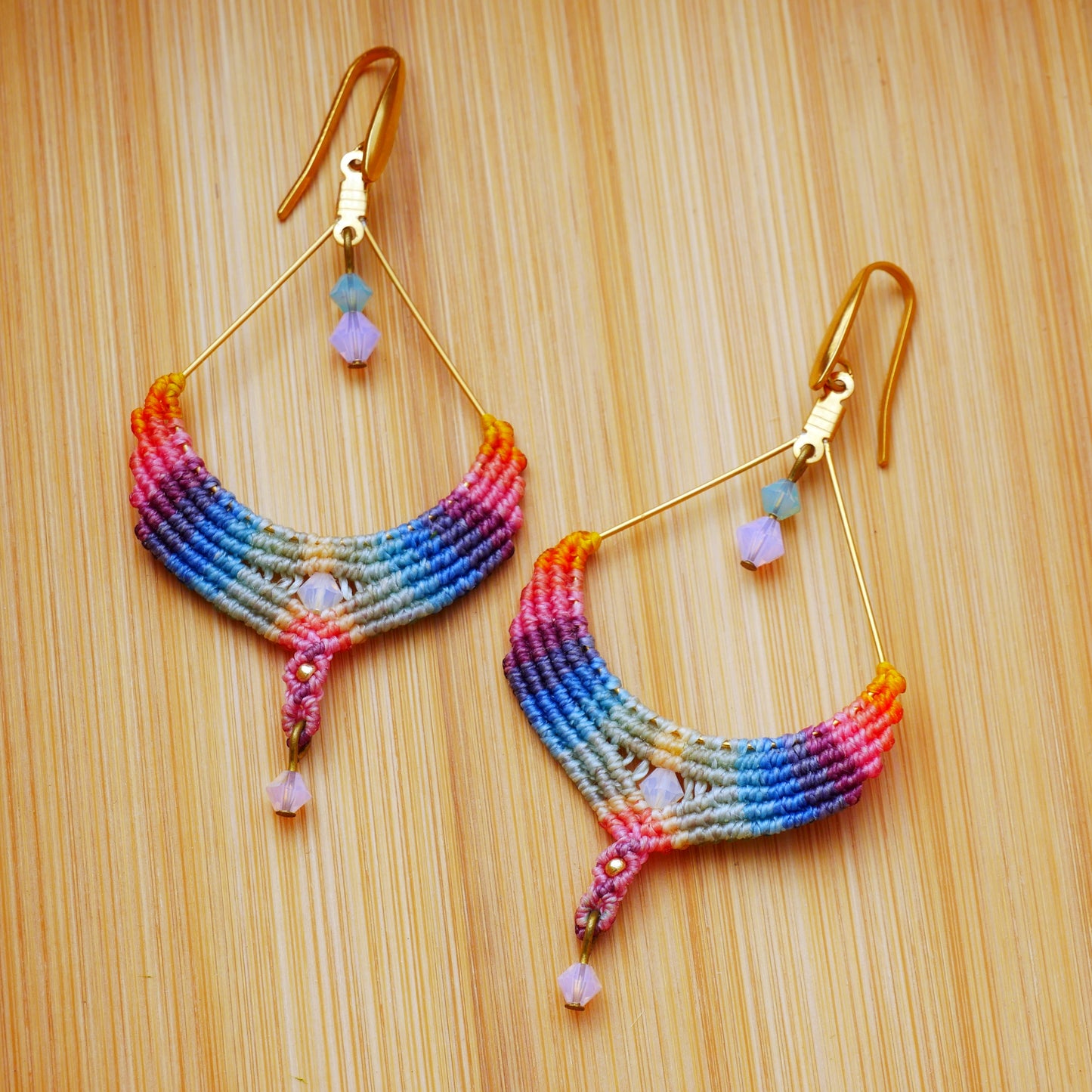 ARC-EN-CIEL boucles d'oreilles