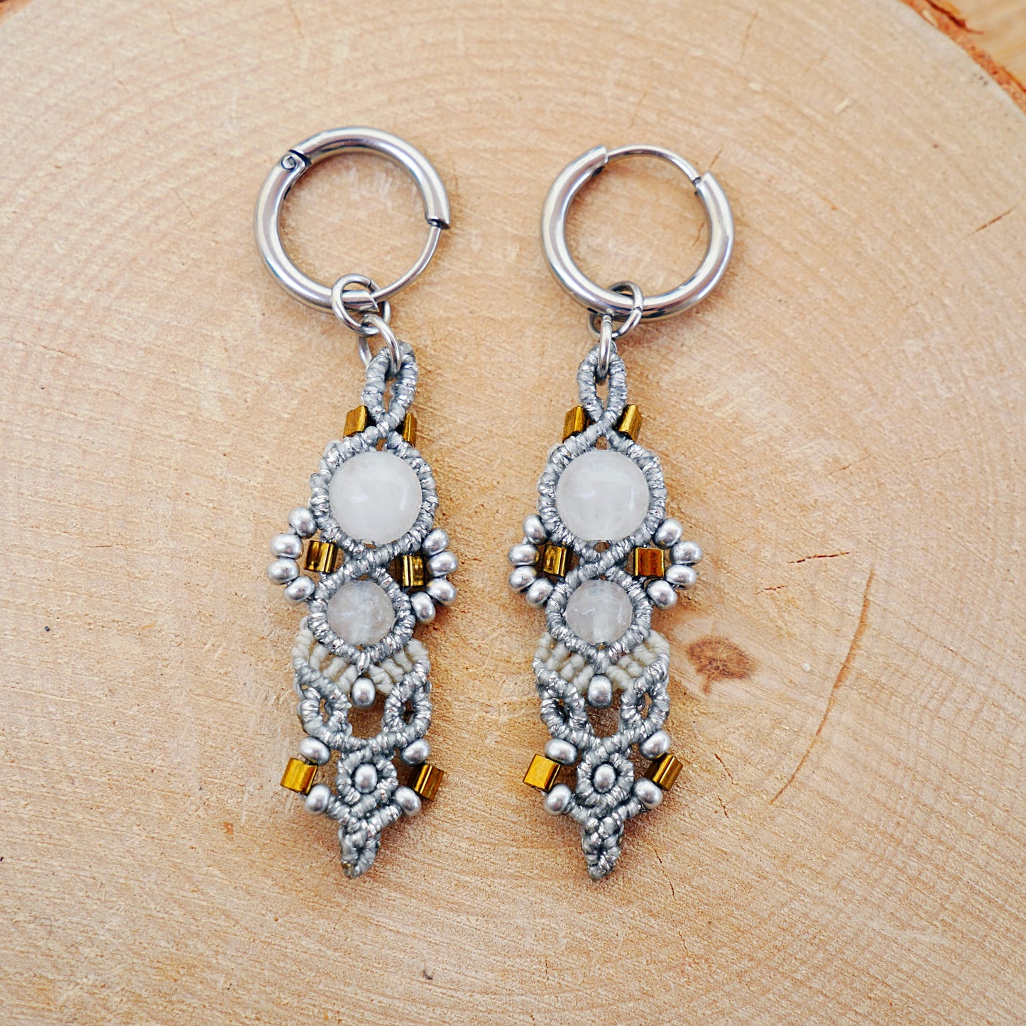 ✦ HÉRA ✦ Argenté & Quartz laiteux