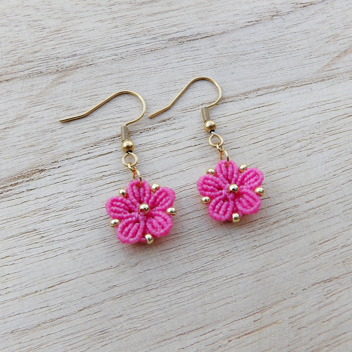 ⟡ SOFT BLOSSOM ⟡ boucles d'oreilles Rose