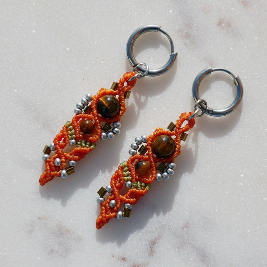 ⟡ HÉRA ⟡ Orange & Oeil de Tigre