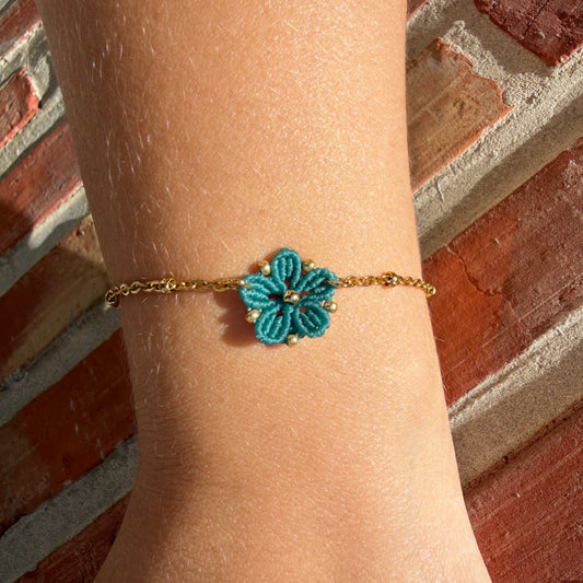 ⟡ SOFT BLOSSOM ⟡ bracelet Lagon