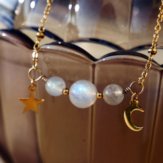 ✦ LUNA ✦ collier Labradorite