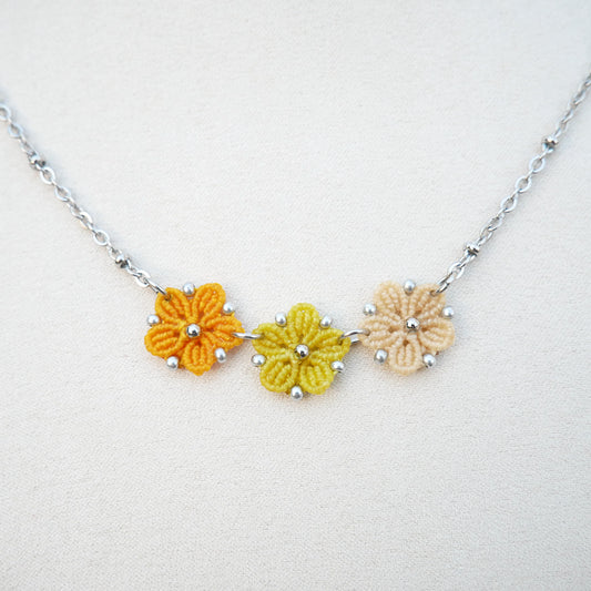 ✦ BLOSSOM ✦ collier Jaune