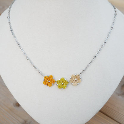 ✦ BLOSSOM ✦ collier Jaune