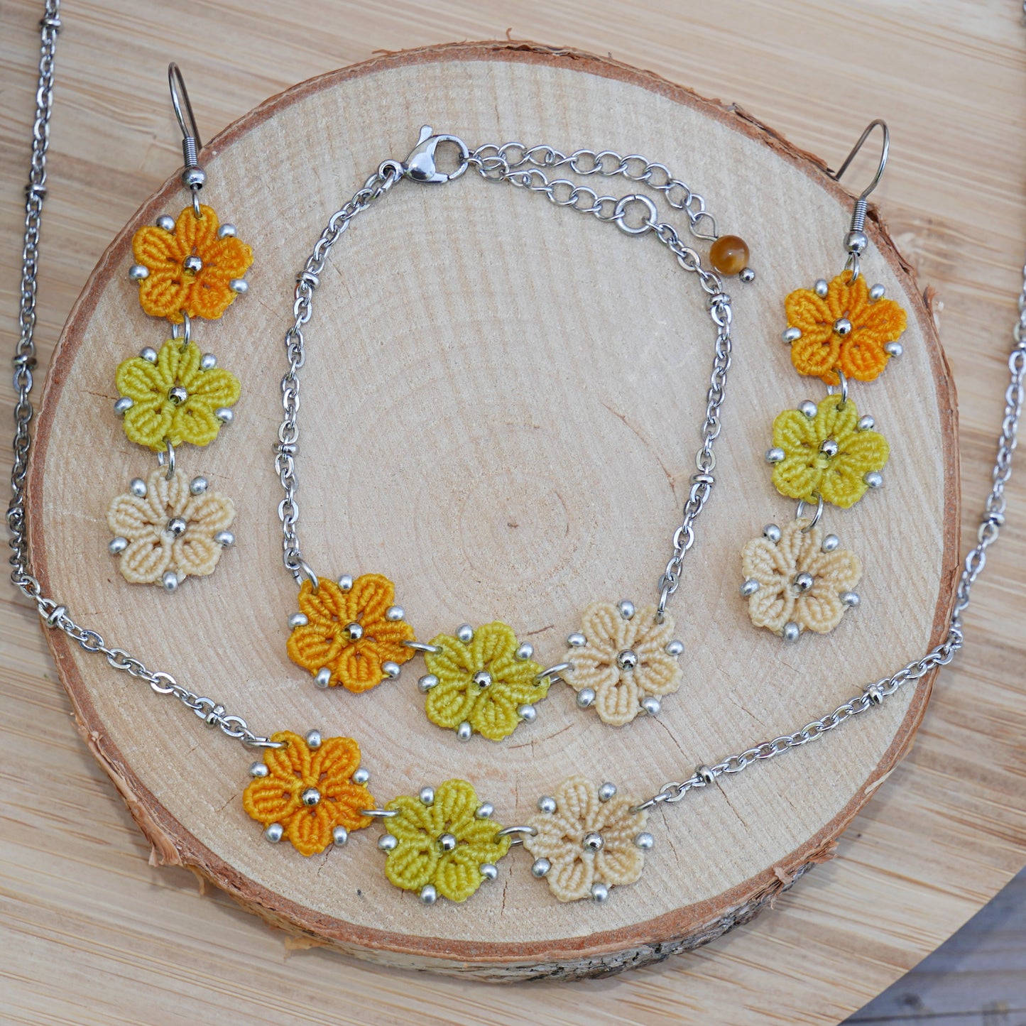 ✦ BLOSSOM ✦ boucles d'oreilles Jaune