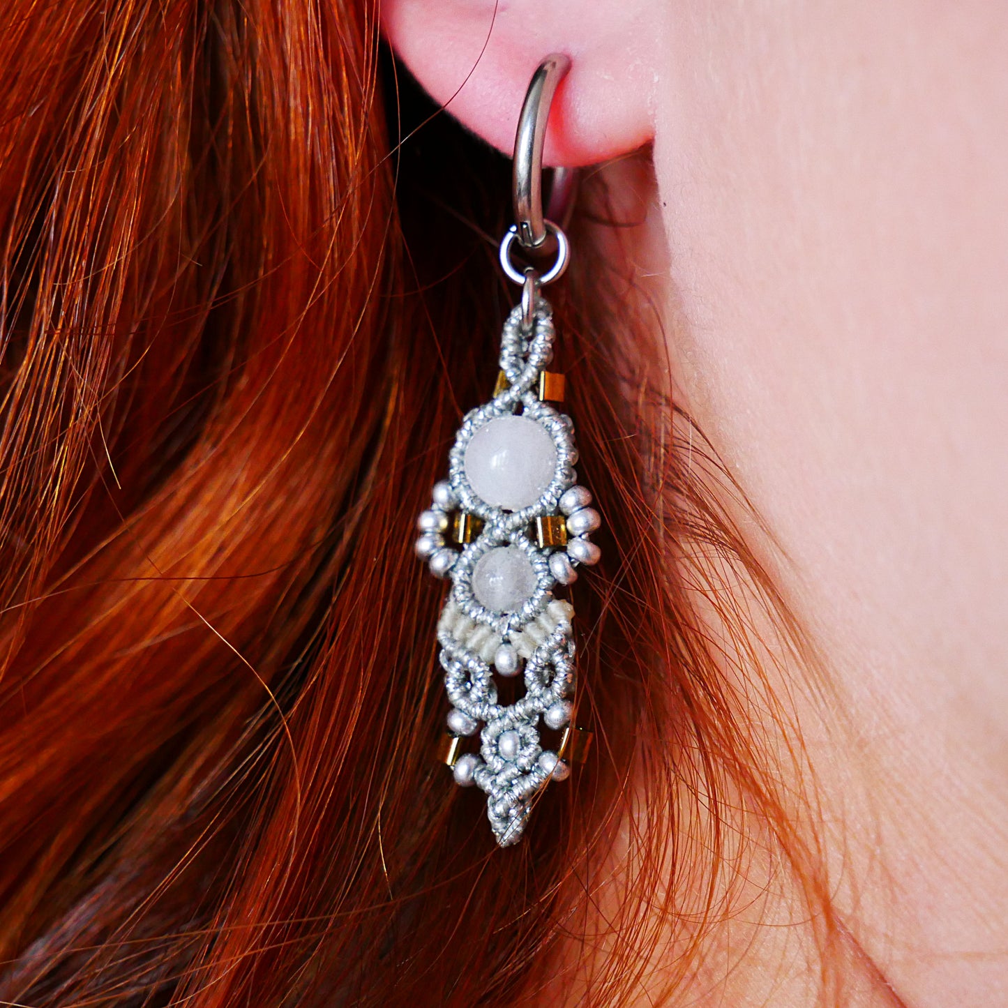 ✦ HERA ✦ Silver & Milky Quartz