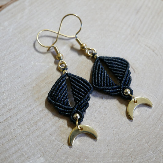 ⟡ ATHÉNAÏS ⟡ boucles d'oreilles Noir