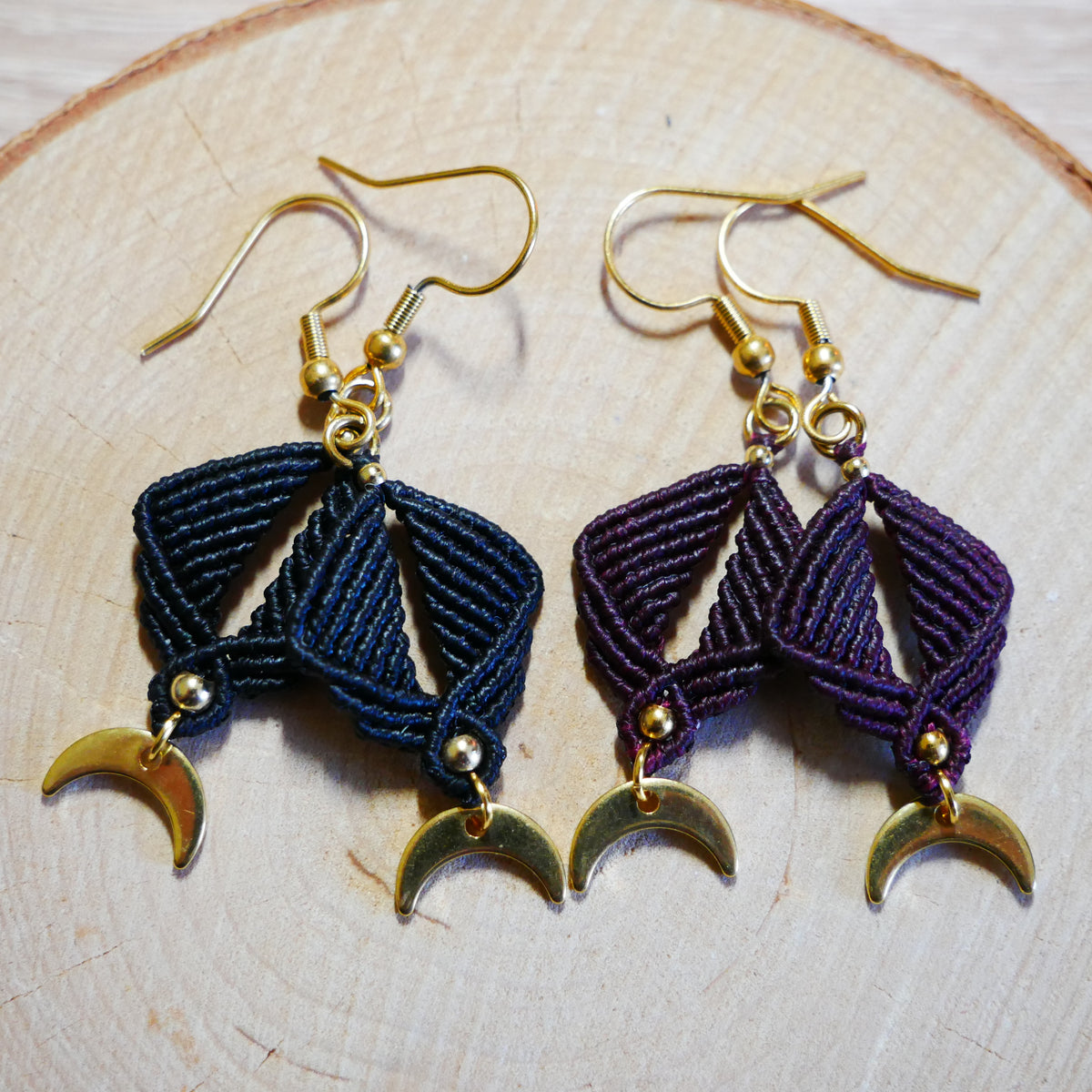 ⟡ ATHÉNAÏS ⟡ boucles d'oreilles Noir