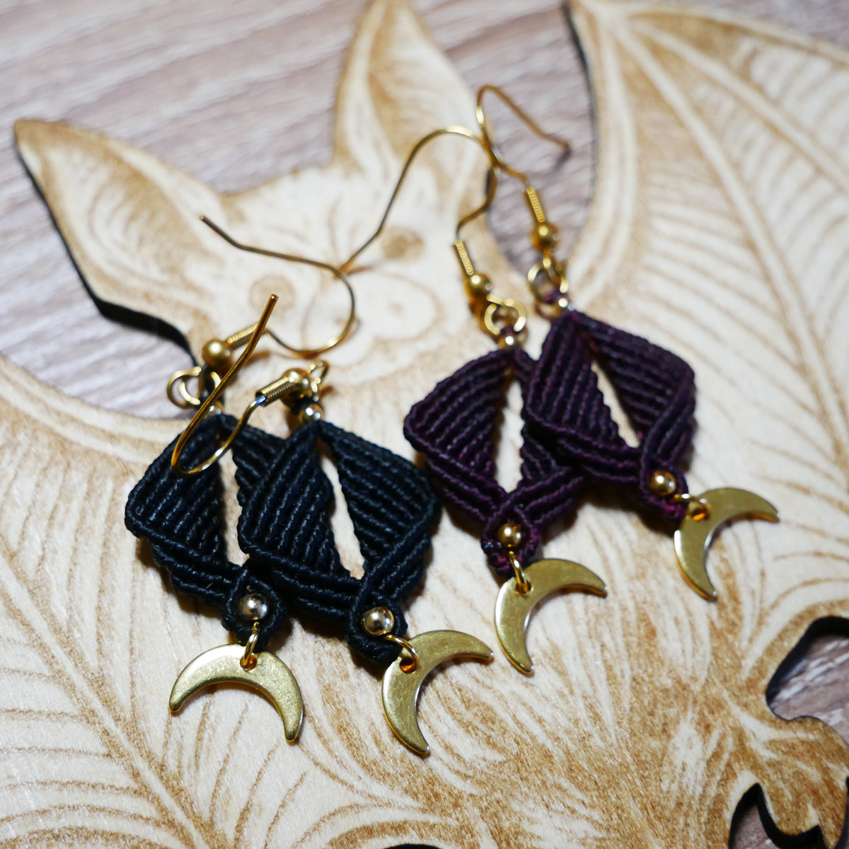 ⟡ ATHÉNAÏS ⟡ boucles d'oreilles Noir