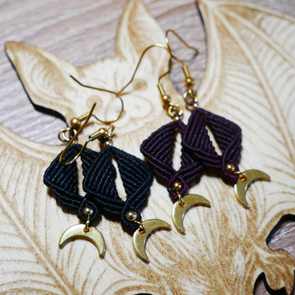 ⟡ ATHÉNAÏS ⟡ boucles d'oreilles Noir